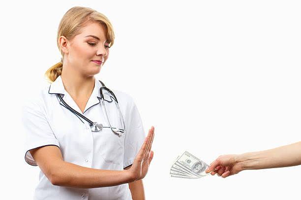A HEALTHCARE PROVIDER IS APPROACHED BY A PHARMACEUTICAL COMPANY OFFERING GIFTS IN EXCHANGE FOR PROMOTING THEIR MEDICATION A HEALTHCARE PROVIDER IS APPROACHED BY A PHARMACEUTICAL COMPANY OFFERING GIFTS IN EXCHANGE FOR PROMOTING THEIR MEDICATION