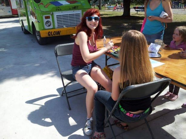 Painting Faces and Enjoying the Sun