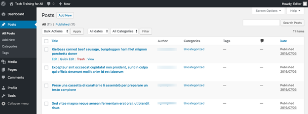 Wordpress user roles 2