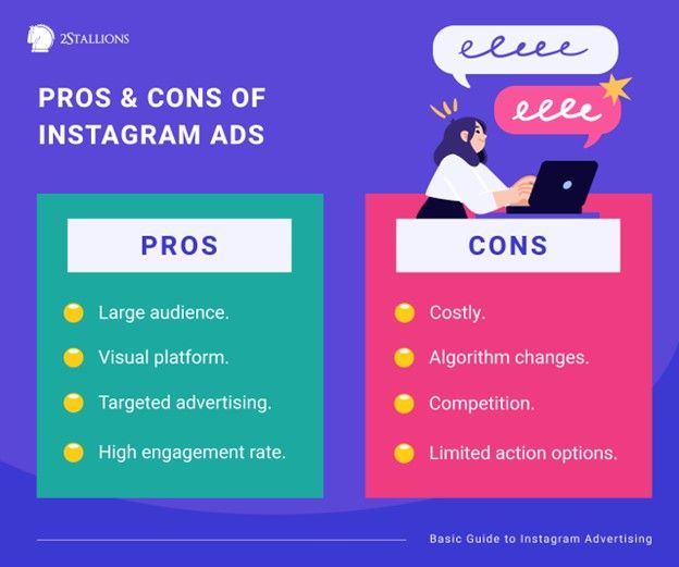 Pros and Cons of Instagram Advertising | 2Stallions