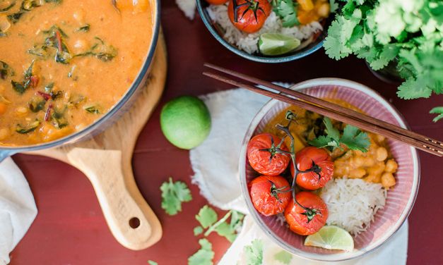 Butternut Squash Curry with Blistered Tomatoes