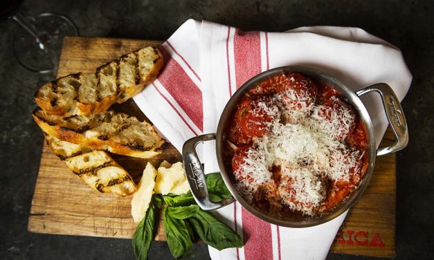 CHEF MARK MCEWAN’S CLASSIC TOMATO SAUCE WITH VEAL & RICOTTA MEATBALLS