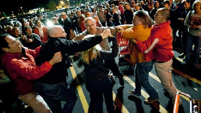 Many people imagine large fights that break out to get sweet deals during Black Friday. However, with the coronavirus pandemic, Black Friday will look very different."black-friday-shopping-fight.jpg" (CC BY-NC 2.0) by CyberHades