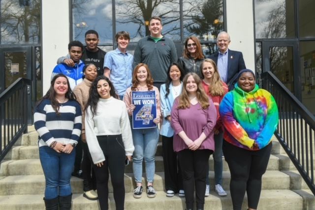 These students won a combined 10 Keystone Media awards, an event hosted by the Pennsylvania News Media Association. Photo by Erica Zebrowski  