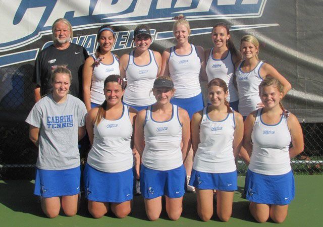 The women’s tennis team finished the season with a 12-6 overall record and 9-1 in the CSAC. (Cabrini Athletics/Submitted Photo)
