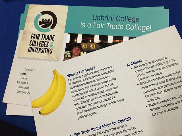 Last spring, Cabrini was declared a fair trade school. (Mackenzie Harris/Editor In Chief)