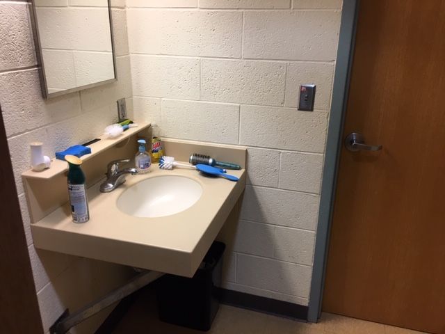 West bathroom sink