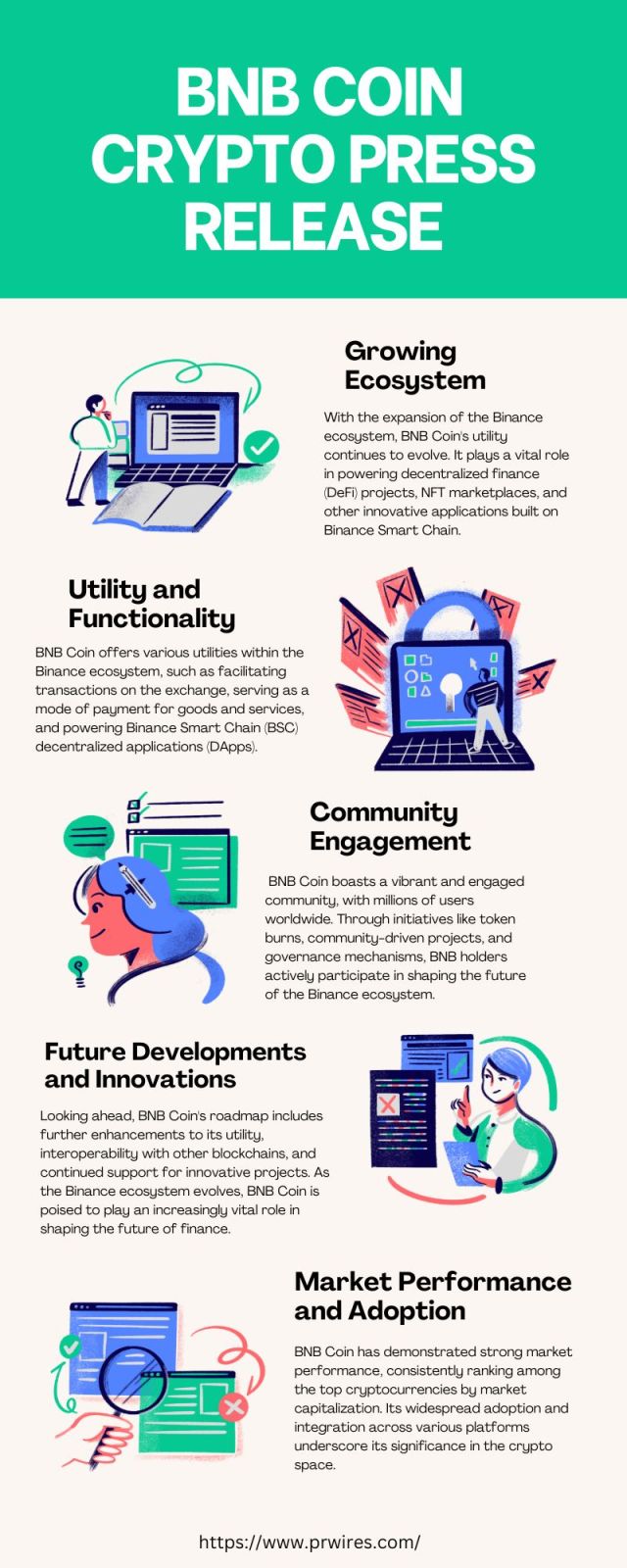 BNB coin crypto press release