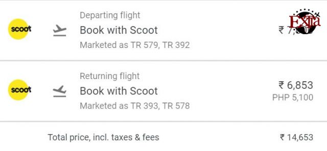 Chennai to Manila round-trip for ₹14653 ($211)