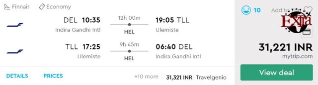 Delhi to Tallinn