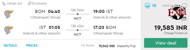 Mumbai to Istanbul