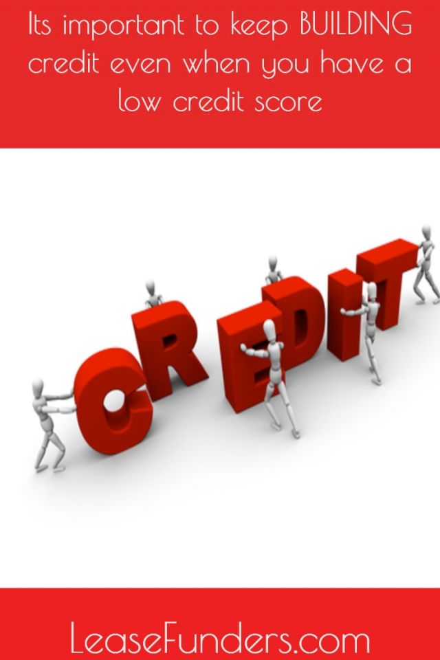 building credit with a low credit score-min