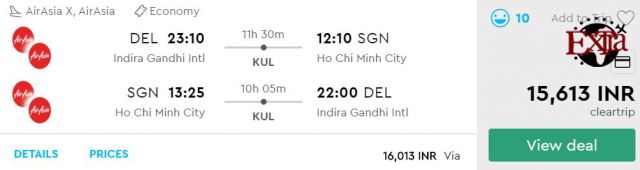 Delhi to Ho Chi Minh City