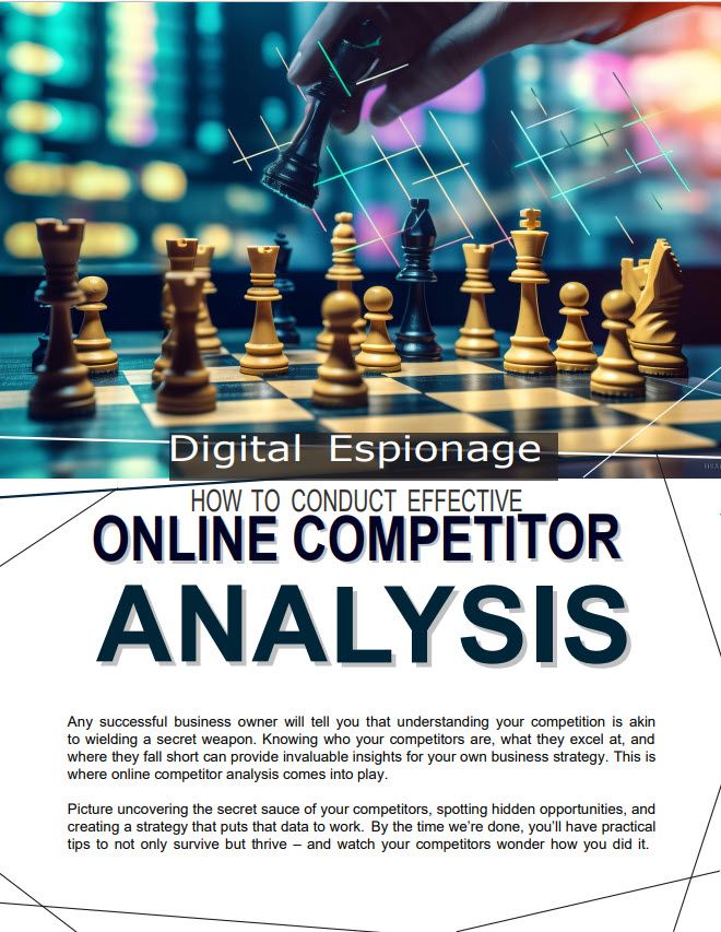 How to conduct an online competitor analysis.