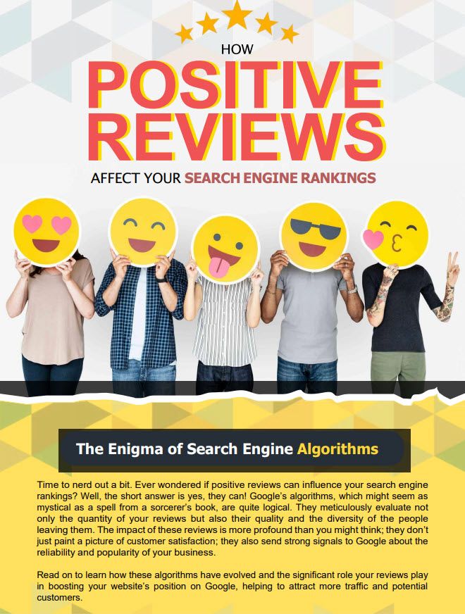 How Positive Reviews Affect The Engines Of Search Engine Algorithms.