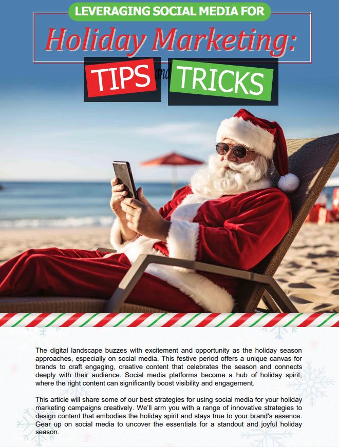 Leverage Social Media For Holiday Marketing Tips.