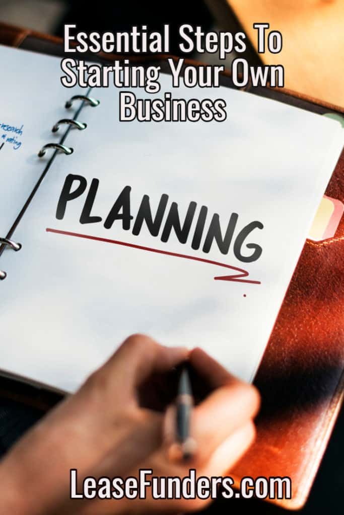 steps to starting your own business