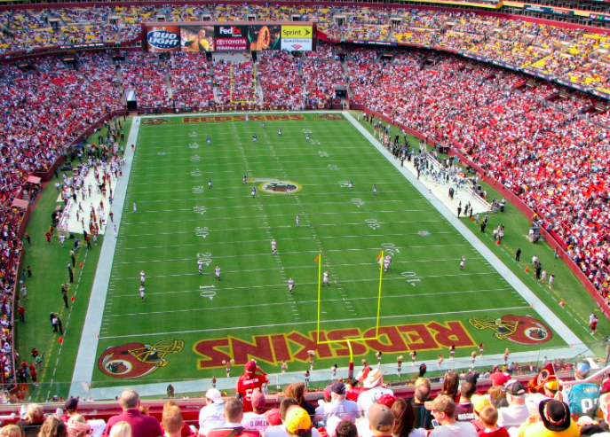 Washington Redskins stadium. Photo from Wikipedia Commons.