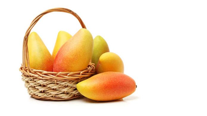 mangoes in basket