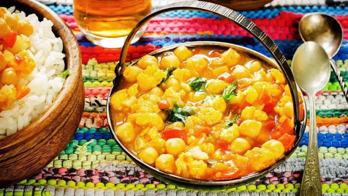 curry chickpeas