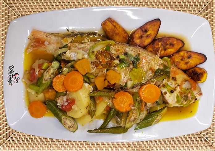 Jamaican steamed fish