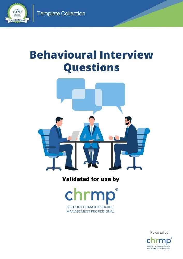 Behavioural interview questionnaire chrmp membership