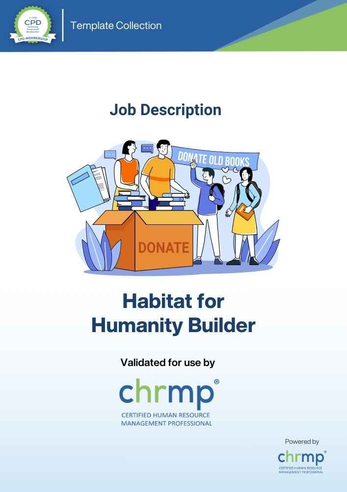 Habitat For Humanity Builder CHRMP Membership
