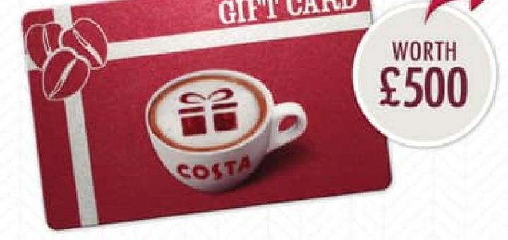 WIN A COSTA COFFEE GIFTCARD
