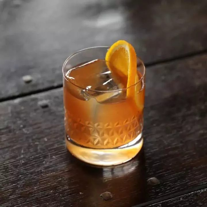 Peach Old-fashioned (Wisconsin-style)