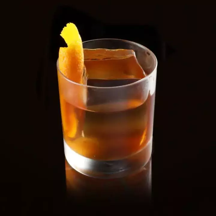 Maple Rum Old-Fashioned