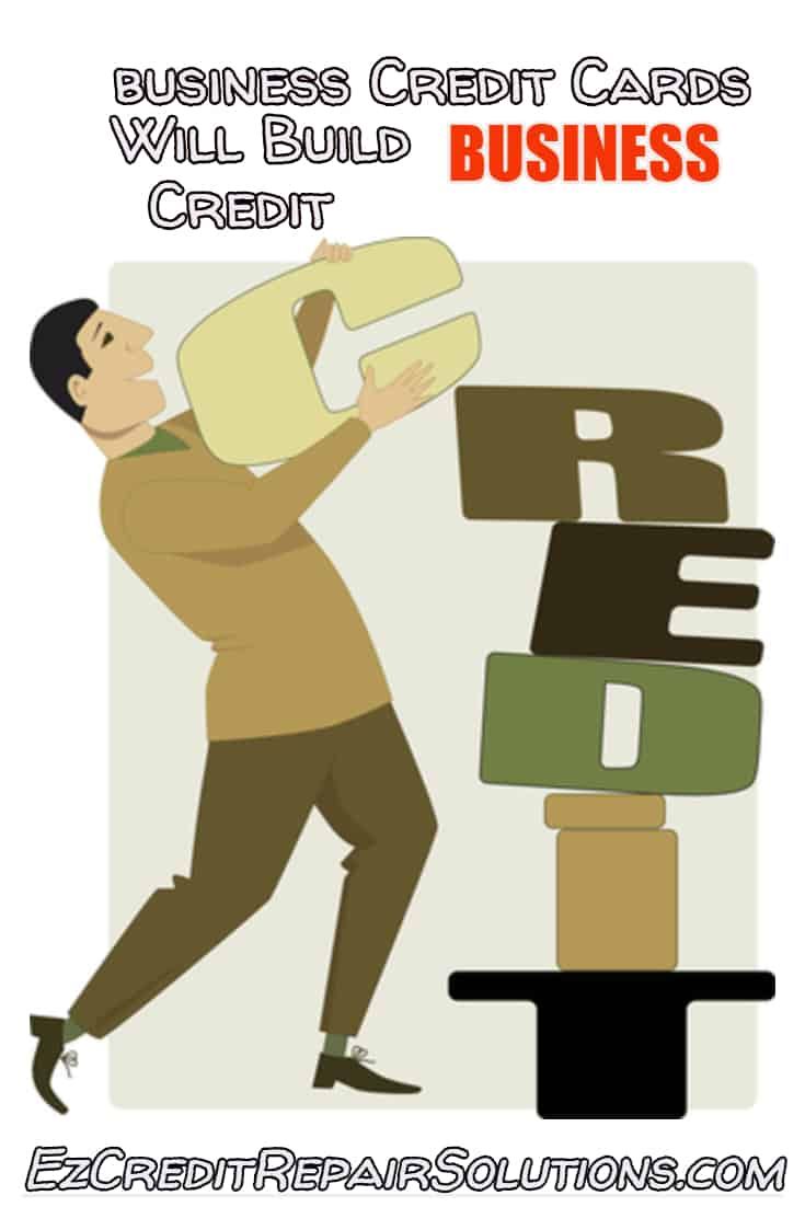 Just like your personal credit. A business credit card will help you build your BUSINESS credit!