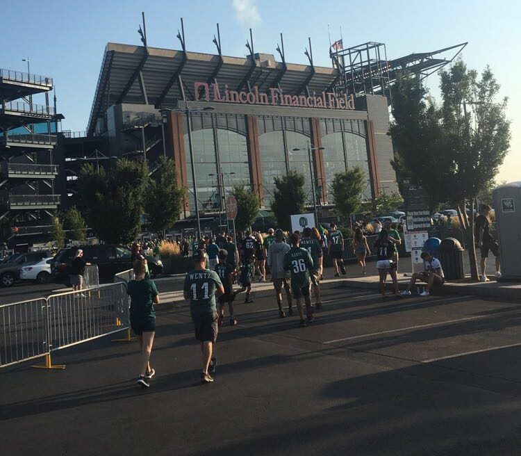 The outside of Lincoln Financial Field. Photo from Matthew Rutherford.
