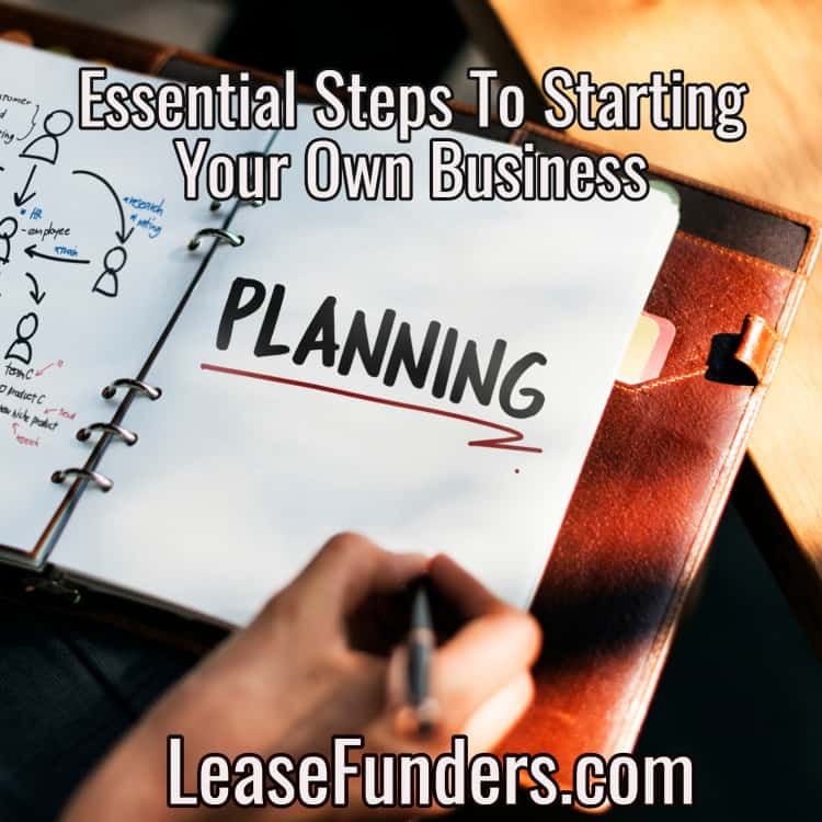 steps to starting your own business