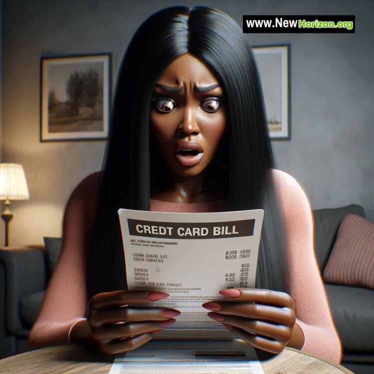 high interest credit card bill