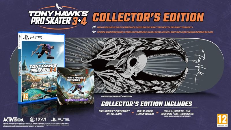Amazon reduces Tony Hawk’s Pro Skater 3+4 Collector’s Edition to £49.99