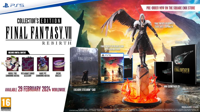 Final Fantasy VII Rebirth Collector’s Edition & Deluxe Edition