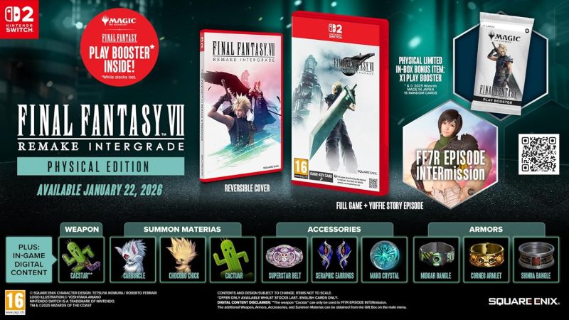 Final Fantasy VII Remake Intergrade + Magic: The Gathering Play Booster