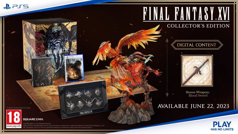 Final Fantasy XVI Collector’s Edition & Deluxe Edition