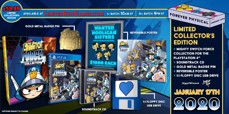 Limited Run #322: Mighty Switch Force! Collection Collector's Edition (PS4)
