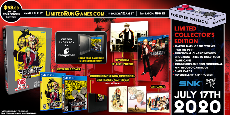 Limited Run #354: GAROU: MARK OF THE WOLVES Classic Edition (PS4)