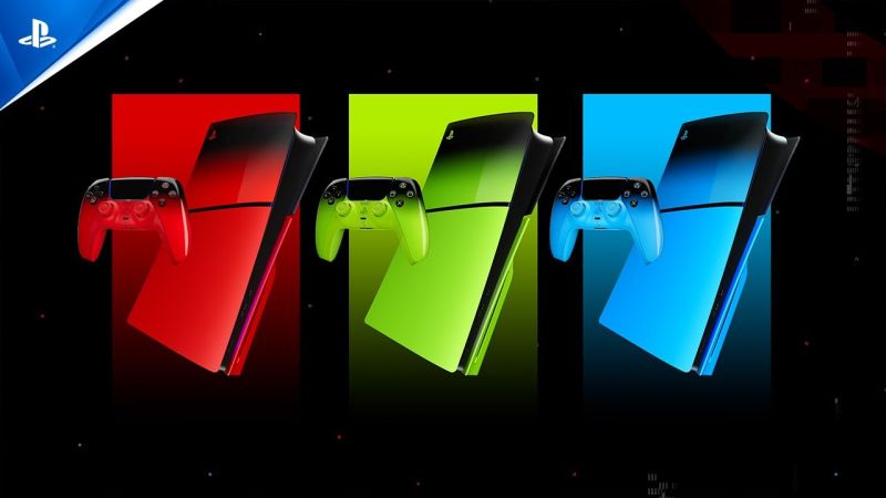 PlayStation 5 Hyperpop Collection – Techno Red, Remix Green & Rhythm Blue