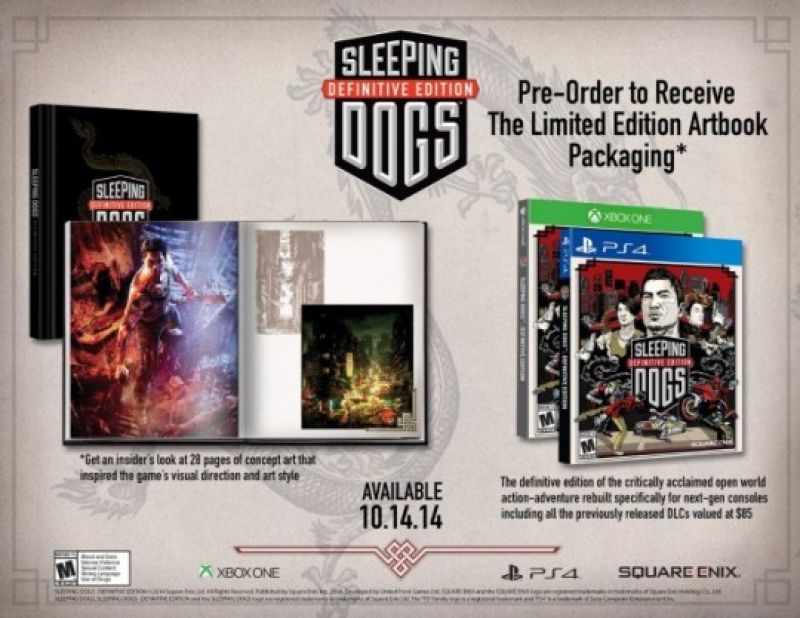 Sleeping Dogs Definitive Edition Artbook Edition