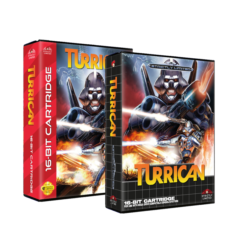 SMD/SG-inspired Turrican Storage Case Outer Box for NSW/PS5/PS4 games