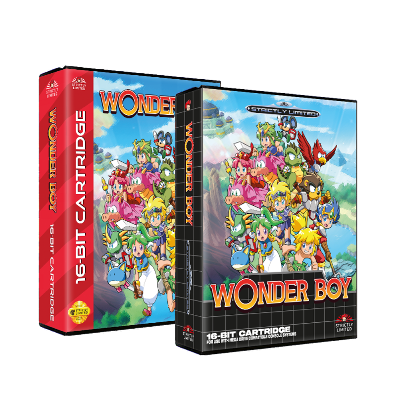 SMD/SG-inspired Wonder Boy Storage Case Outer Box for NSW/PS5/PS4 games