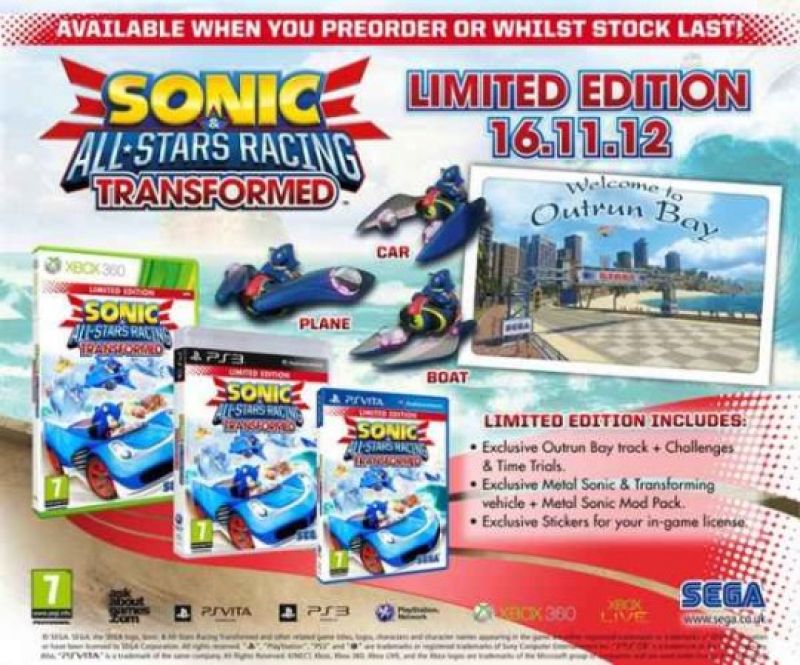 Sonic & Sega All Stars Racing Transformed (Limited Edition)
