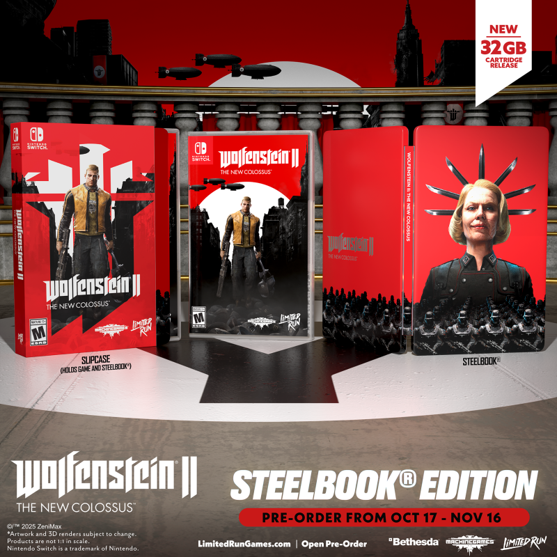 Switch Limited Run #305: Wolfenstein II®: The New Colossus™ SteelBook Edition