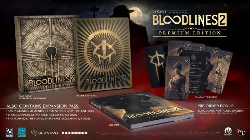 Vampire: The Masquerade – Bloodlines 2 Premium Edition reduced to £78.99 on Amazon