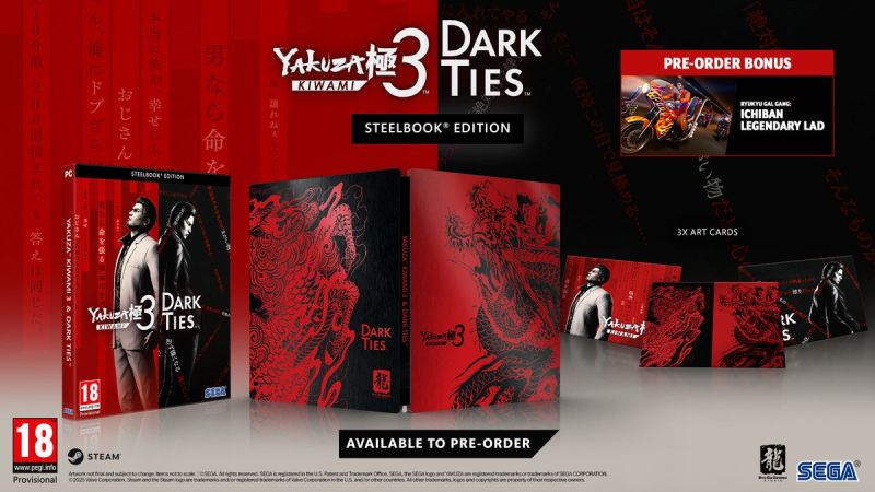 Yakuza Kiwami 3 & Dark Ties Steelbook Edition