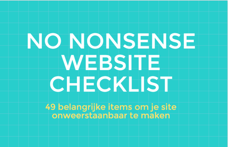 No Nonsense Website Checklist 1