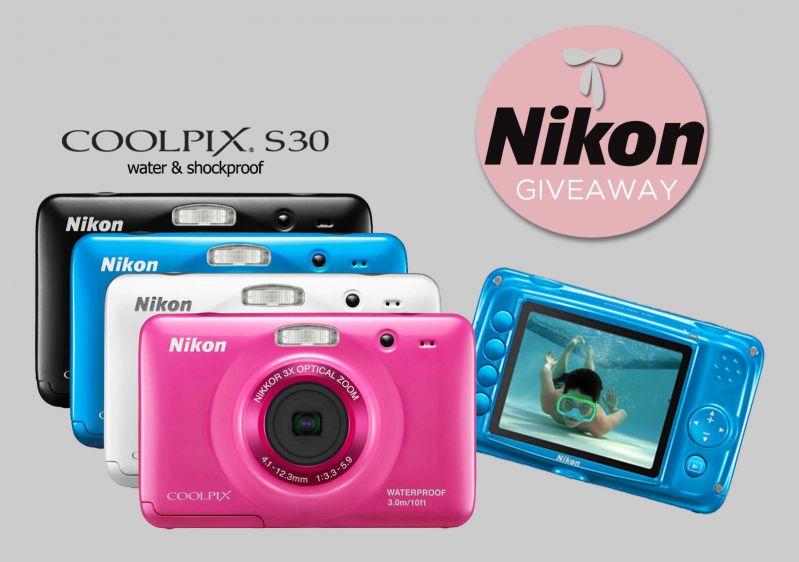 Blog Giveaway: Nikon S30 Waterproof and Shockproof Camera (CLOSED